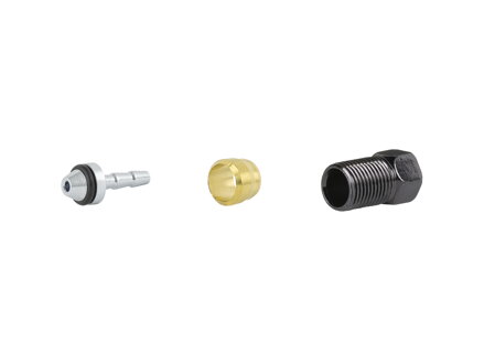 Promax D-Plug Type Brake Hose Fitting Kit - Stříbrná/zlatá