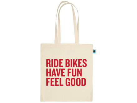 Trek Ride Bikes Fun Feel Good Tote Bag - Žlutohnědá/červená